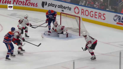 OTT@EDM: Hyman scores goal against Linus Ullmark