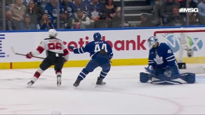 NJD@TOR: Hughes scores goal against Anthony Stolarz