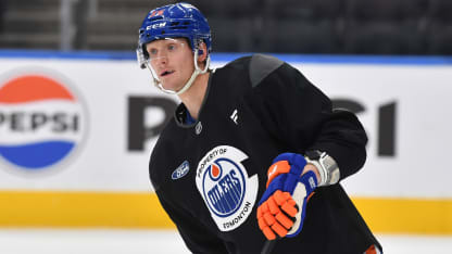 Klingberg practices with Oilers