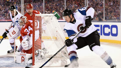 Erik Johnson 2016 Stadium Series outdoor game Coors Field