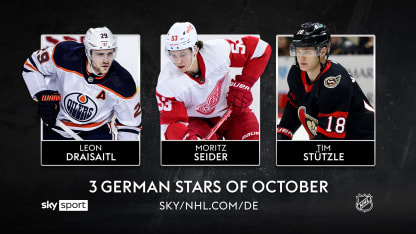 NHL.com/de und Sky Sport ernennen die 3 deutschen Stars des Monats Oktober