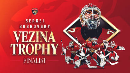 Florida Panthers Goaltender Sergei Bobrovsky Named Finalist for 2023-24 Vezina Trophy