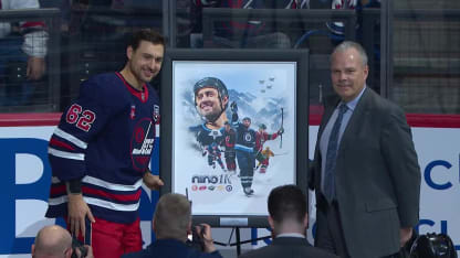 Niederreiter's 1,000th NHL game ceremony