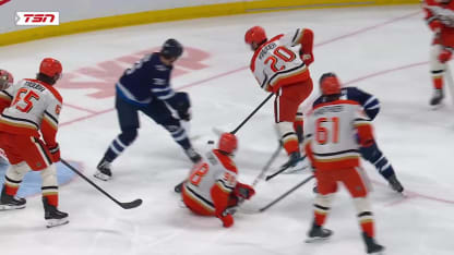 ANA@WPG: Barron scores goal against Lukas Dostal