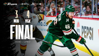 Vegas Golden Knights Minnesota Wild game 4 recap April 26