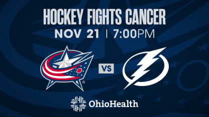 THURSDAY, NOVEMBER 21 AT 7 PM VS. TAMPA BAY LIGHTNING