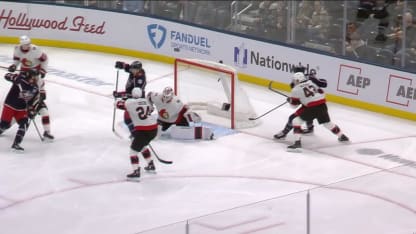 OTT@CBJ: Fabbro scores goal against Linus Ullmark