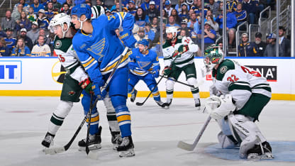 Filip Gustavsson höll nollan för Minnesota Wild i säsongspremiären