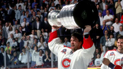 Roy Raises Cup with Canadiens