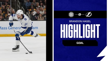 TBL at BOS | Hagel scores off the blocker