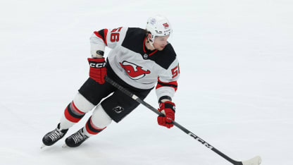 Erik Haula #56 of the New Jersey Devils skates against the Washington Capitals