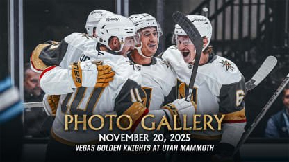 PHOTO GALLERY | Vegas Golden Knights at Utah Mammoth | Nov. 20, 2025