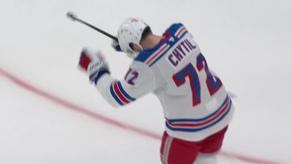 NYR@BOS: Chytil scores goal against Brandon Bussi