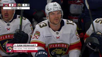 FLA at VGK: Reinhart cashes in on the power play