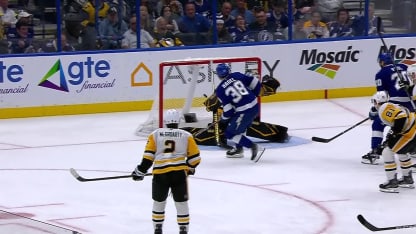 Hagel's second of the game ties it