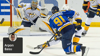 Tarasenko STL-NSH Game 5, Basu badge