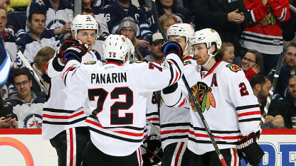 Panarin CHI celebration