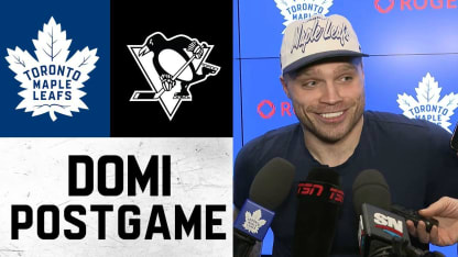 Max Domi | Post Game vs Pittsburgh Penguins