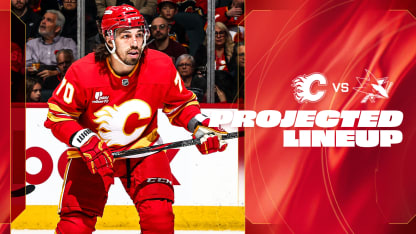 Projected Lineup - Flames vs. Sharks - 13.11.25