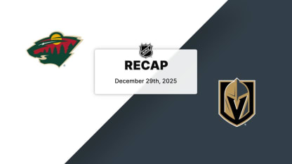 Recap: Wild at Golden Knights 12.29.25