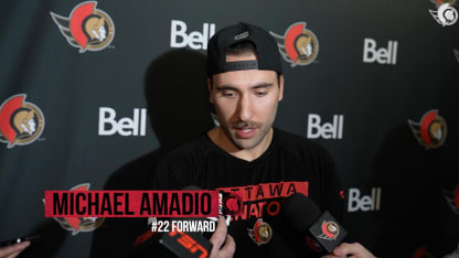 Michael Amadio dispo médias après le match contre NYR