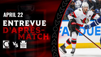 Thomas Chabot dispo médias d'après-match contre TOR