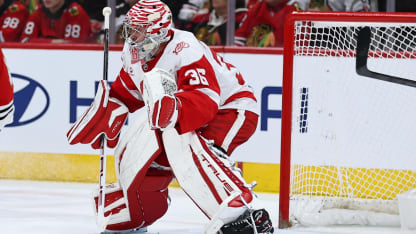 Gibson posts clean sheet against Blackhawks 