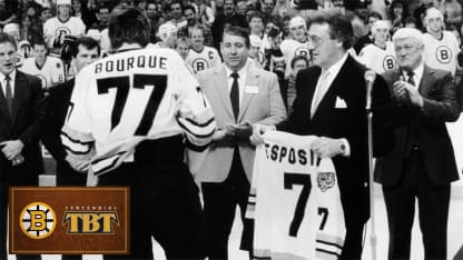 Bourque Reveals No. 77 at Esposito Ceremony