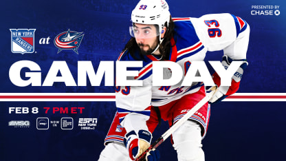 Rangers at Blue Jackets: Pregame Notes | 02.08.25