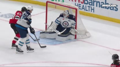 WPG@NJD: Bratt scores goal against Connor Hellebuyck