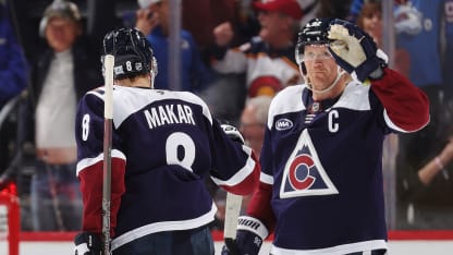 Makar closes out the 2nd with a one-timer