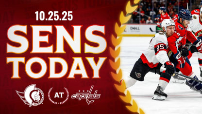 Sens Today: Sens Touchdown in D.C.