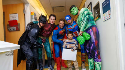 Photos: Bruins Annual Halloween Hospital Visit