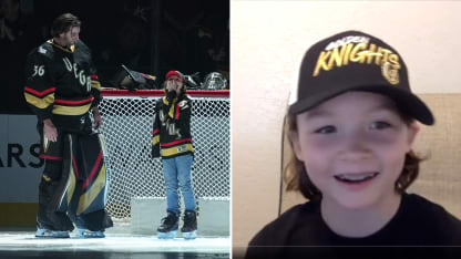 Vegas Golden Knights Make-A-Wish guest hypes team up ahead of Game 1 vs Winnipeg Jets