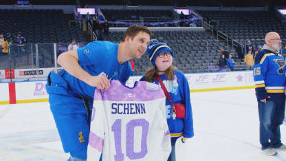 Blues celebrate Hockey Fights Cancer Night
