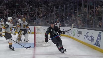 VGK@SEA: Catton scores goal against Adin Hill