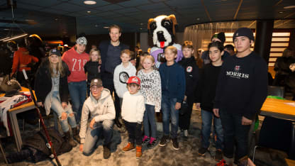 Gabriel Landeskog Community charity Swedish Children's Cancer Hospital Ericsson Globe Sweden NHL Global Series 2017 November 7