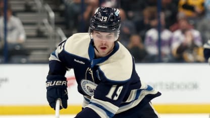 adam fantilli happy to be back on the ice for blue jackets