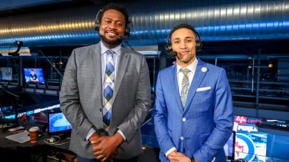 Kraken All-Black broadcast Fitzhugh, Brown NHL first