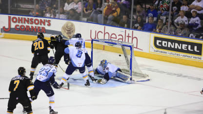 Julien Nantel Alex Belzile Colorado Eagles prospect Toledo Walleye ECHL Playoffs May 17, 2017