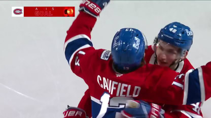 BOS@MTL: Caufield scores goal against Jeremy Swayman