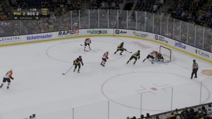 PHI@BOS: Swayman with a great save against Tyson Foerster