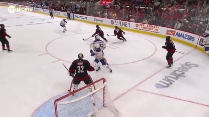 BUF@CAR: Bussi with a great save against Tage Thompson