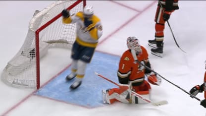 NSH@ANA: Haula scores goal against Lukas Dostal