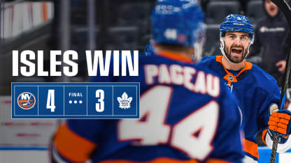 FINAL: Islanders 4, Maple Leafs 3 OT