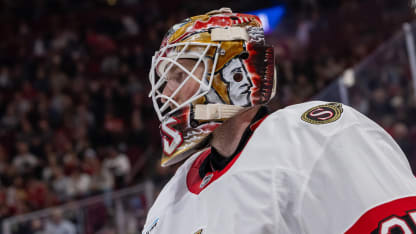 Linus Ullmark Senators goalie mask