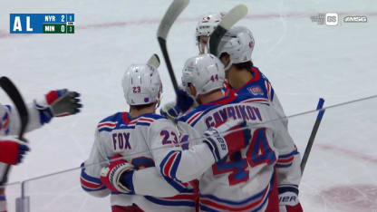 NYR@MIN: Gavrikov scores goal against Filip Gustavsson