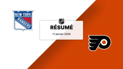 NYR vs PHI | Résumé | 17/01/26