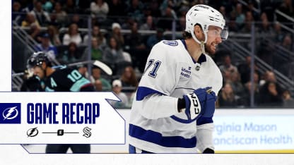 Recap: Tampa Bay Lightning 6, Seattle Kraken 2