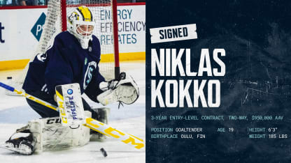 Seattle Kraken Sign Niklas Kokko to Entry Level Contract